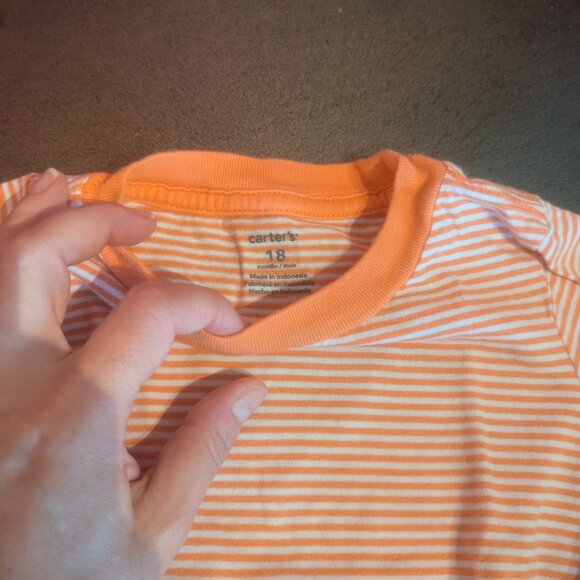 3-Piece Carter's Colorful Layers Blue and Orange Zip-up Fleece Vest - Picture 10 of 13